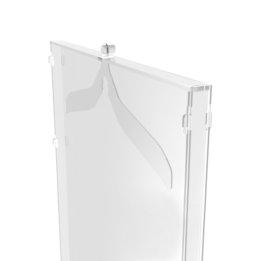 espositore maglie calcio in plexiglass