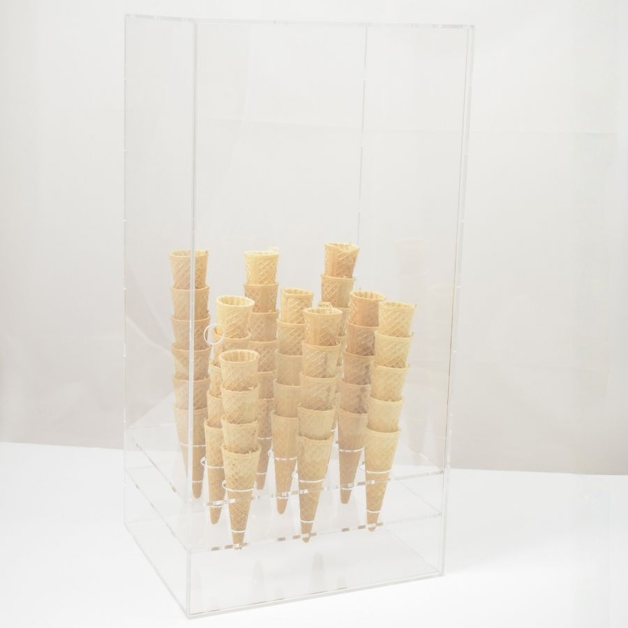 porta coni in plexiglass