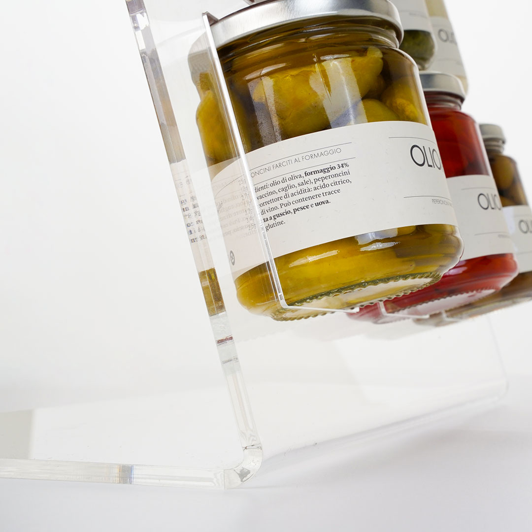 porta vasetti in plexiglass