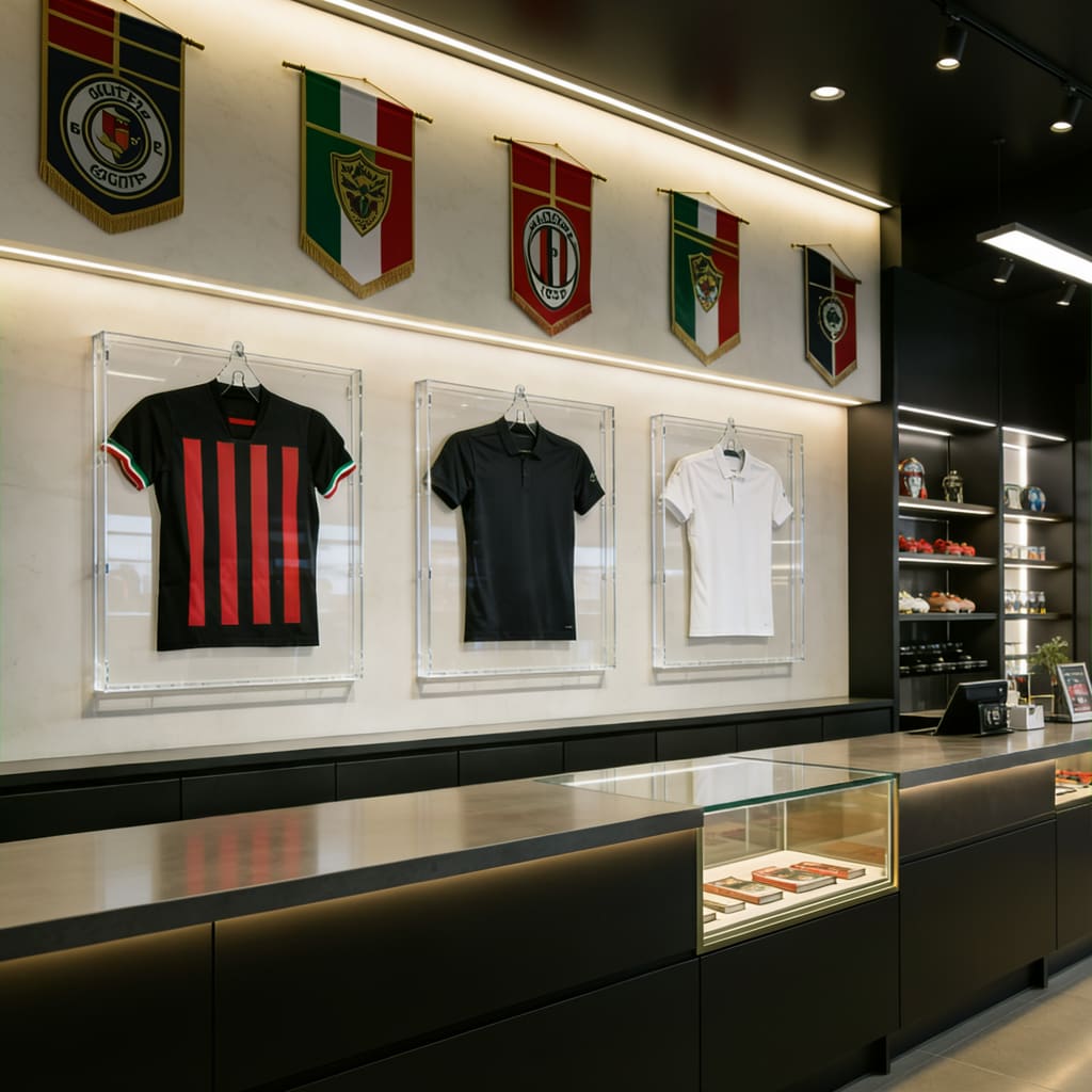 targhe in plexiglass per maglie da collezione