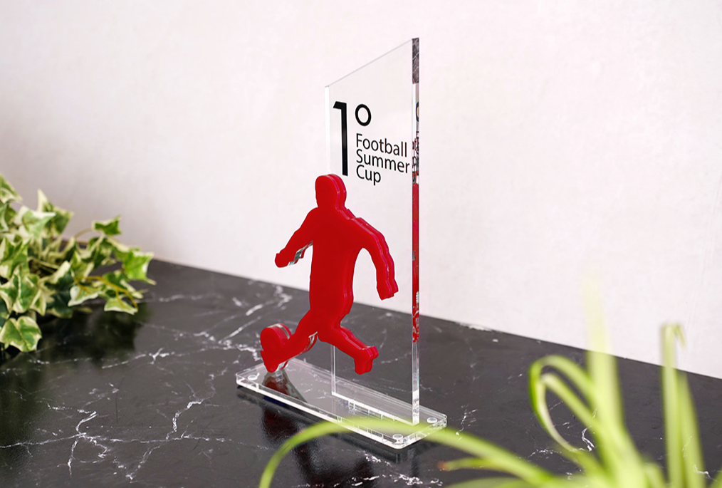 Trofeo in plexiglass per competizioni sportive