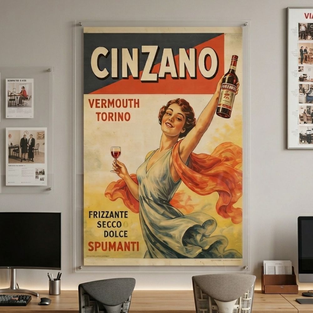 cornice in plexiglass su misura porta poster