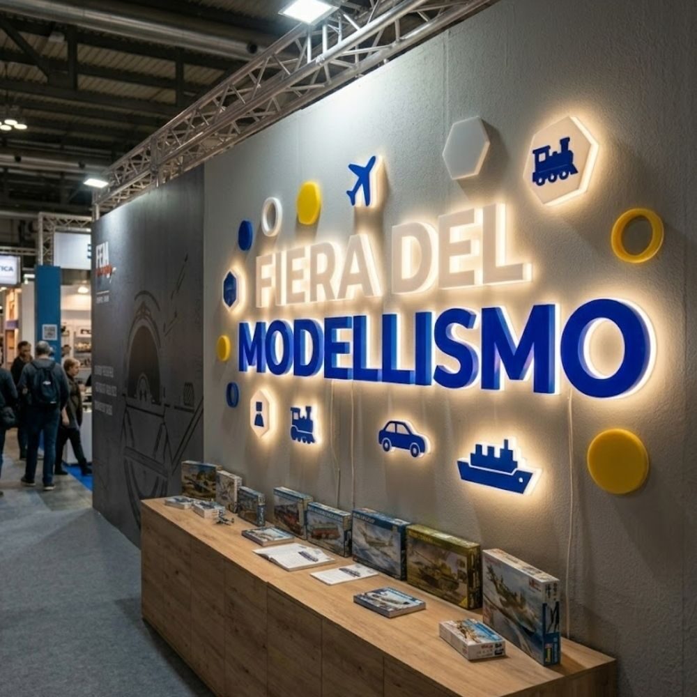 lettere sagomate plexiglass led fiera